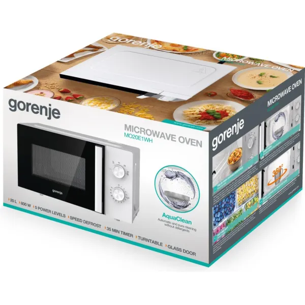 Печь микроволновая MO20E1WH Gorenje (MO20E1WH) - Фото 2