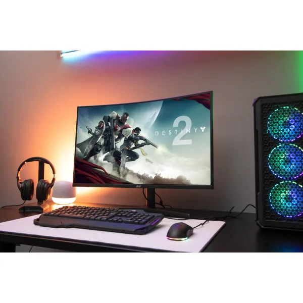 Монитор GAMING 31.5" G3223B 2xHDMI, DP, MM, VA, 2560x1440, 165Hz, 1ms, CURVED, FreeSync 2E (2E-G3223B-01.UA) - Фото 8