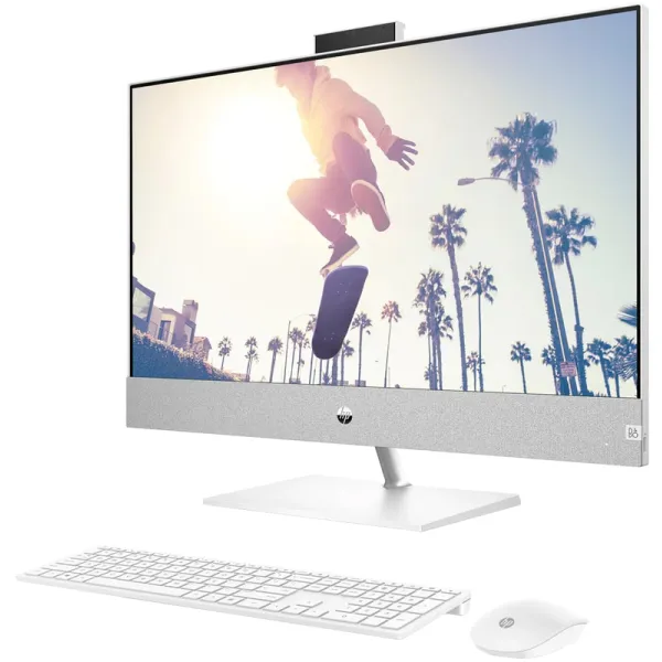 Моноблок Pavilion 27" FHD IPS AG, Intel i5-13400T, 16GB, F512GB, UMA, WiFi, кл+м, DOS, белый HP (9D3Q8EA) - Фото 1