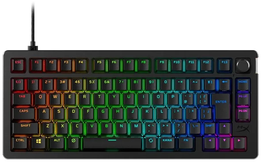 Клавіатура USB-A механічна, RGB Alloy Rise Red , EN/UA, чорна HyperX (7G7A4AA) - Фото 10