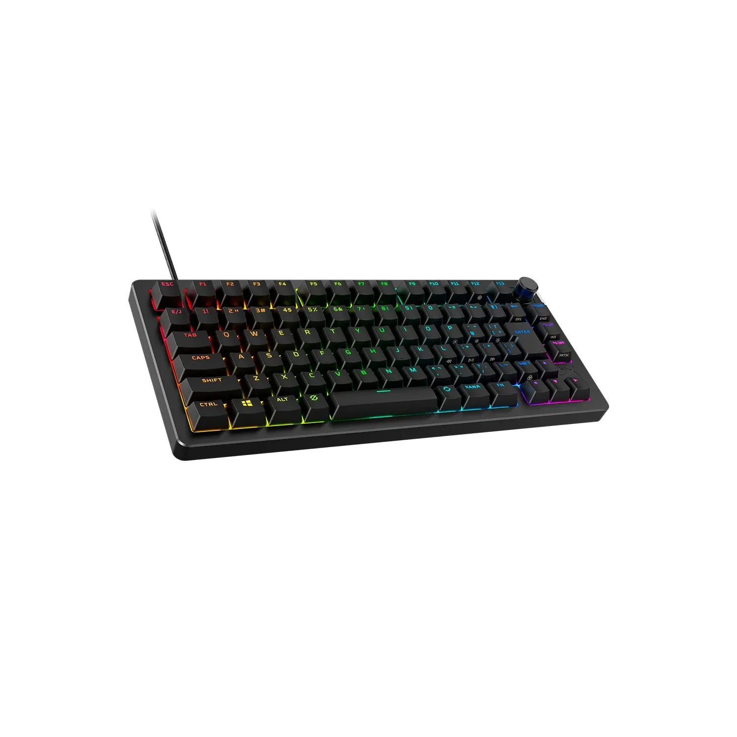 Клавіатура USB-A механічна, RGB Alloy Rise Red , EN/UA, чорна HyperX (7G7A4AA) - Фото 8