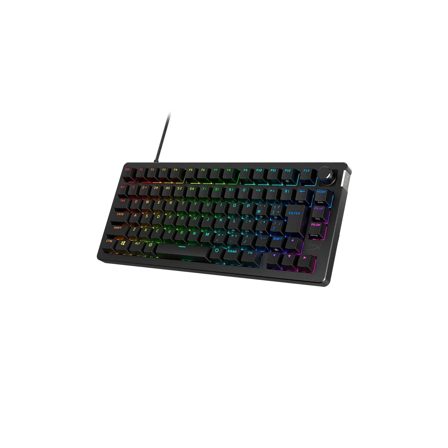 Клавіатура USB-A механічна, RGB Alloy Rise Red , EN/UA, чорна HyperX (7G7A4AA) - Фото 6