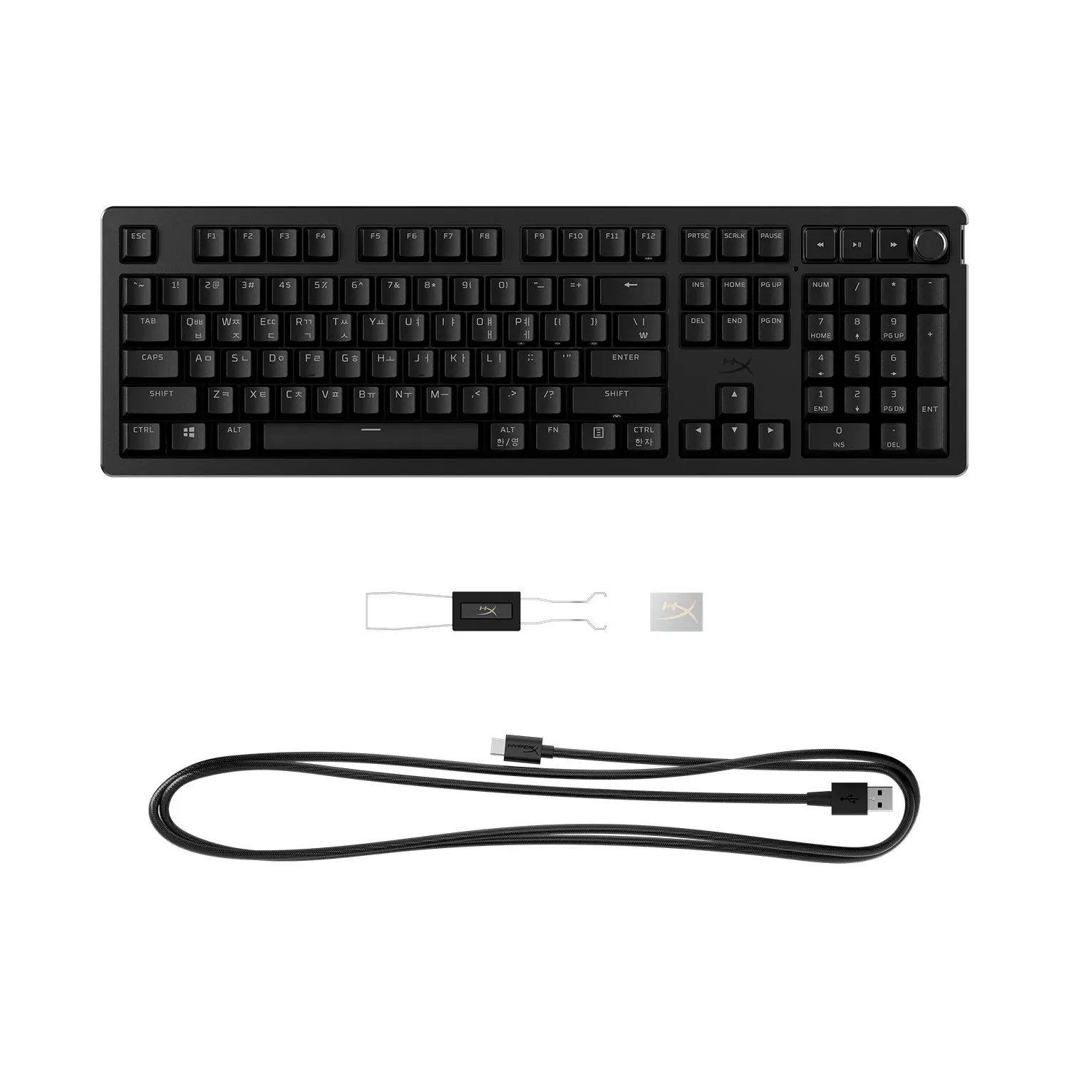 Клавіатура USB-A механічна, RGB Alloy Rise Red, EN/UA, чорна HyperX (7G7A3AA) - Фото 5
