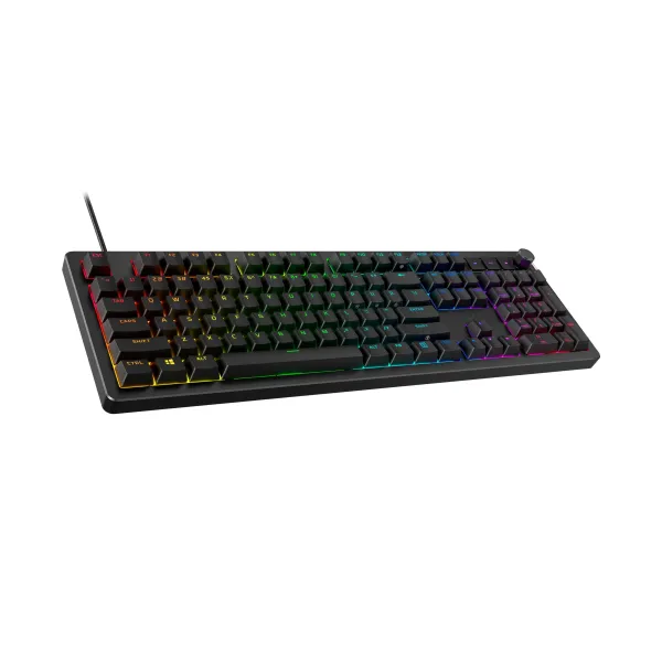 Клавіатура USB-A механічна, RGB Alloy Rise Red, EN/UA, чорна HyperX (7G7A3AA) - Фото 7