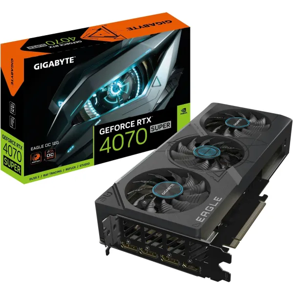 Відеокарта GeForce RTX 4070 SUPER 12GB GDDR6X GIGABYTE (GV-N407SEAGLE_OC-12GD) - Фото 2