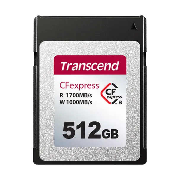Карта памяти 512GB  CFexpress Type B R1700/W1100MB/s Transcend (TS512GCFE820)