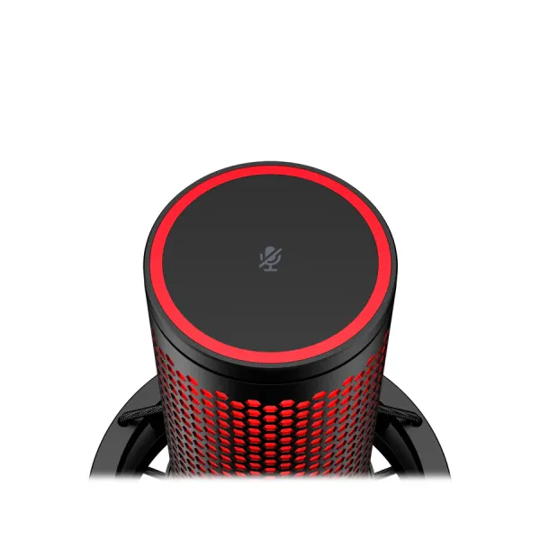 Микрофон USB-A геймерский, RGB, QuadCast 2 Omni/Uni/B, чёрный HyperX (872V1AA) - Фото 1