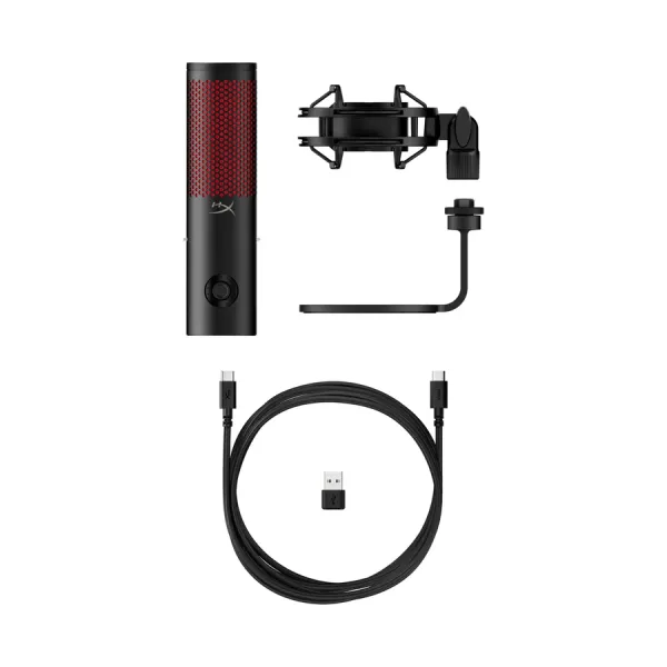 Микрофон USB-A геймерский, RGB, QuadCast 2 Omni/Uni/B, чёрный HyperX (872V1AA) - Фото 6