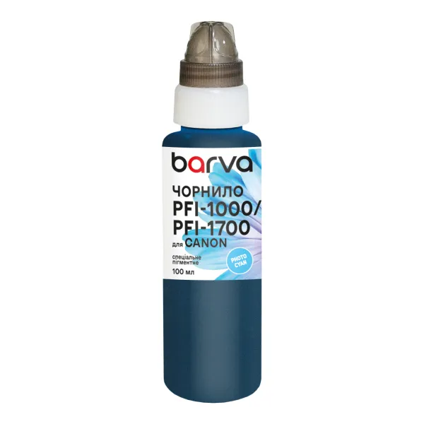 Чернила для Canon PFI-1000/PFI-1700 PC специальные 100 мл, пигментные, фото-голубые Barva (C1700-978) - Фото 30
