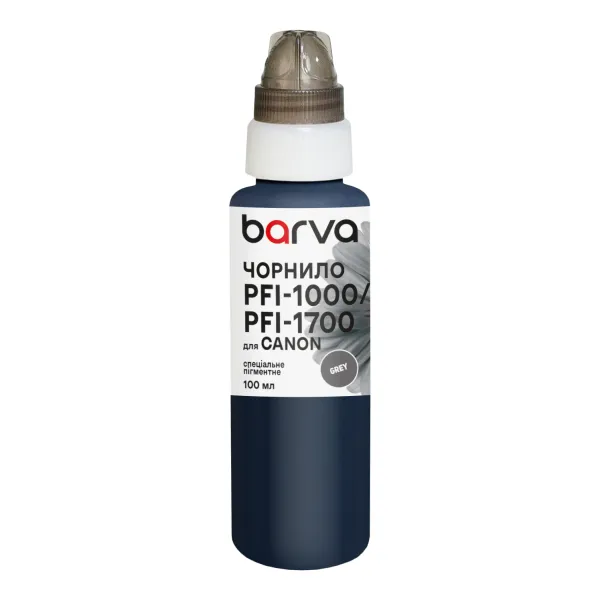 Чернила для Canon PFI-1000/PFI-1700 GY специальные 100 мл, пигментные, серые Barva (C1700-980) - Фото 32