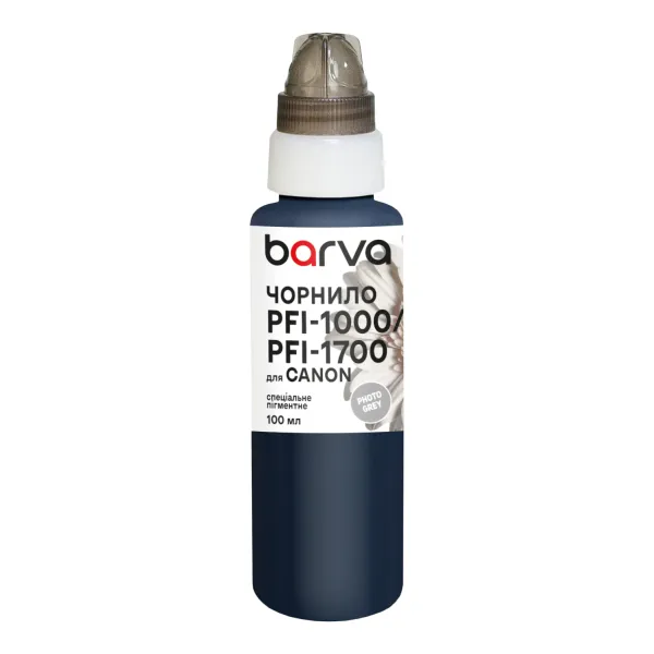 Чернила для Canon PFI-1000/PFI-1700 PGY специальные 100 мл, пигментные, фото-серые Barva (C1700-981) - Фото 33