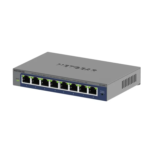 Комутатор GS108E 8xGE, WebSmart NETGEAR (GS108E-400EUS) - Фото 2