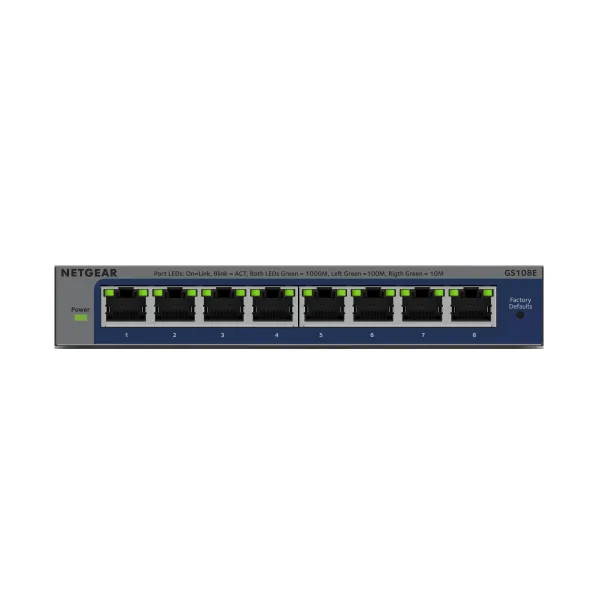 Комутатор GS108E 8xGE, WebSmart NETGEAR (GS108E-400EUS) - Фото 3