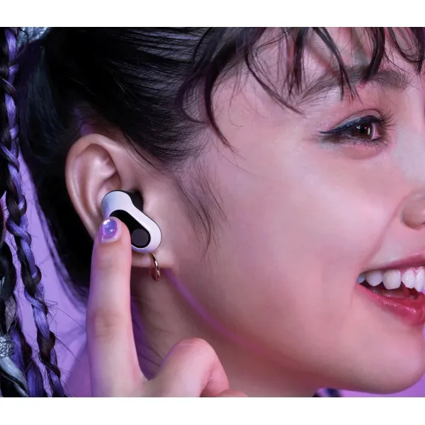 Навушники ігрові TWS INZONE Buds BT 5.3 ANC IPX4 LC3 Mic, білі Sony (WFG700NW.CE7) - Фото 2
