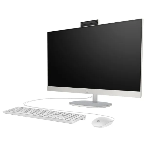 Моноблок All-in-One 27" IPS, AMD R5-7520U, 16GB, F512GB, DOS, белый HP (AR0N4EA) - Фото 2