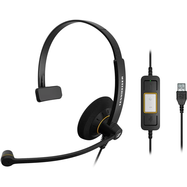 Гарнитура компьютерная моно USB On-Ear IMPACT SC 30 USB ML 2.1м чёрная EPOS (1000550)