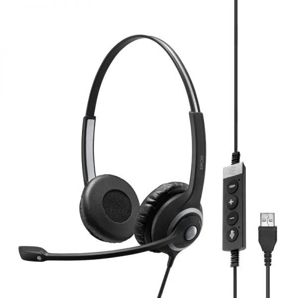 Гарнитура компьютерная стерео USB On-Ear IMPACT SC 260 USB MS II 2.9м чёрная EPOS (1000579)