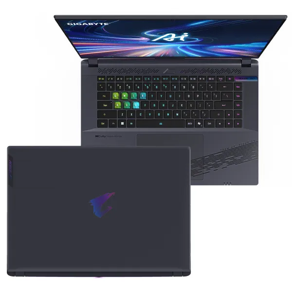 Ноутбук  G6X 16.0 QHD 165Hz, Intel i7-13650HX, 16GB, F1TB, NVD4060-8, DOS, черный AORUS (AORUS_16X_9KG-43UAC54SD) - Фото 2