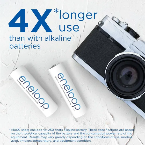 Акумулятор AA 2000 мАг NI-MH Eneloop 2 шт. Panasonic (BK-3MCDE/2CP) - Фото 3