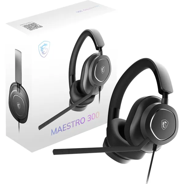 Гарнитура игровая USB-С MAESTRO 300 1.5м чёрная MSI (OS3-8ZC8001-000) - Фото 4