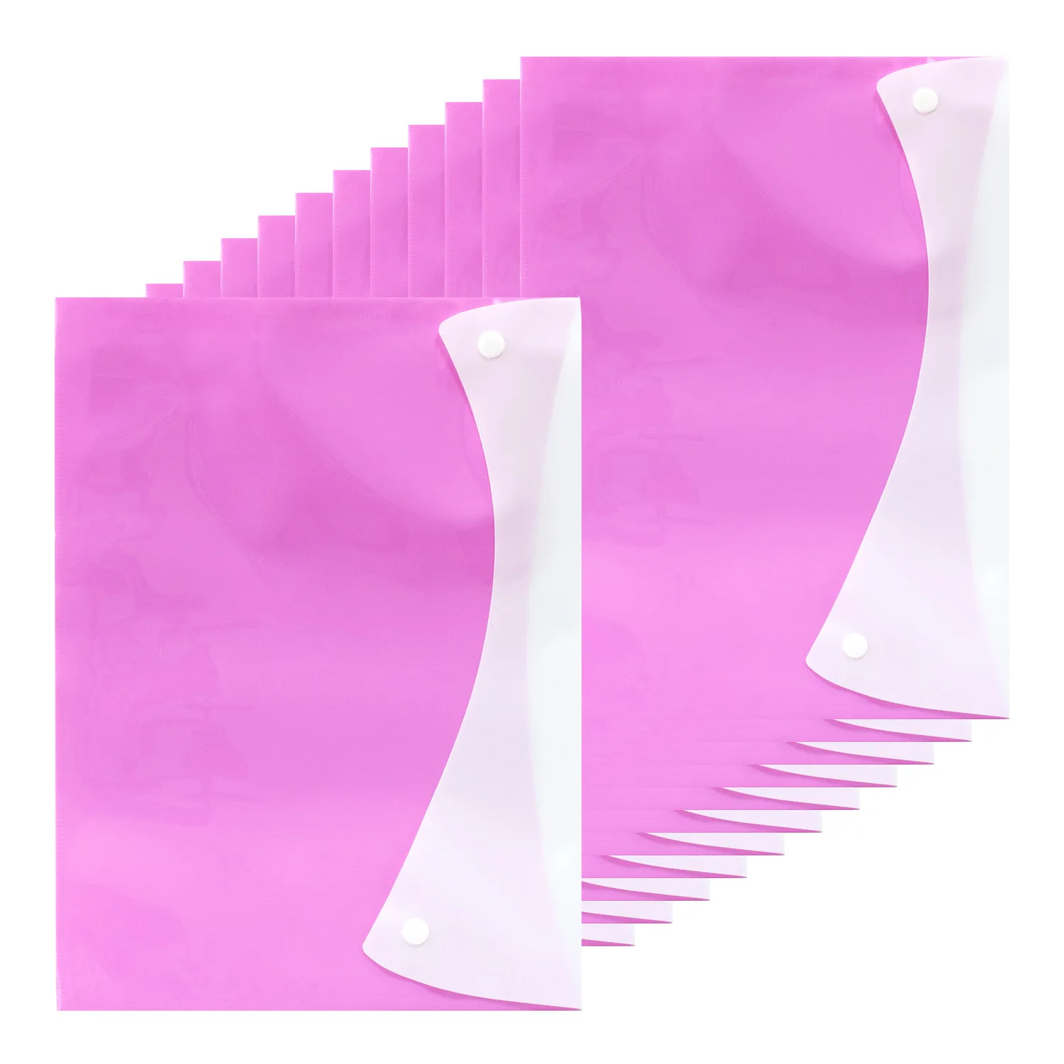 Папка-конверт на кнопках А4, рожева H-Tone, уп 12 шт (JJ409303-pink) Папка-конверт на кнопках А4, рожева H-Tone, уп 12 шт (JJ409303-pink)