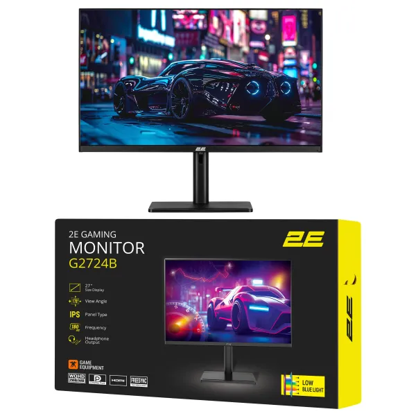 Монитор GAMING 27" G2724B 2xHDMI, DP, IPS, 2560x1440, 180Hz, 1ms, FreeSync, HAS 2E (2E-G2724B-01.UA) - Фото 17