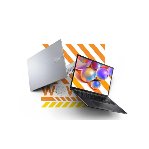 Ноутбук Vivobook 16 M1605YA-MB688 16" WUXGA IPS, AMD R7-7730U, 16GB, F512GB, UMA, noOS, Сріблястий ASUS (90NB10R2-M013F0) - Фото 1