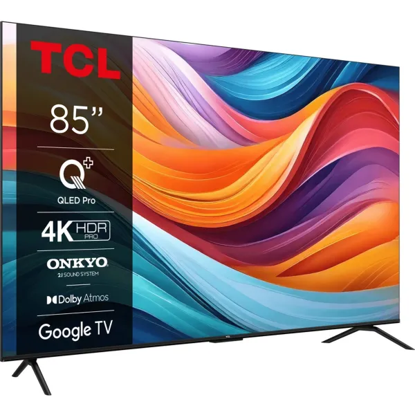Телевизор 85" QLED 4K 60Hz Smart Google TV TCL (85T7B) - Фото 1