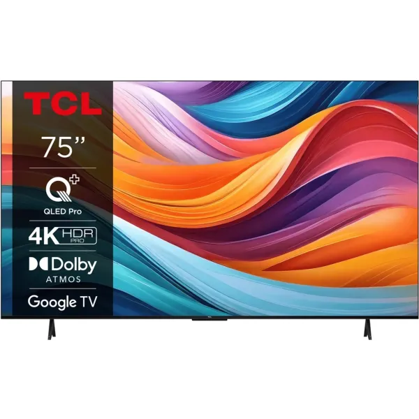 Телевізор 75" QLED 4K 60Hz Smart Google TV Titan TCL (75T7B)