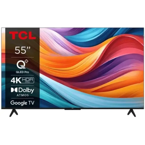 Телевізор 55" QLED 4K 60Hz Smart Google TV TCL (55T7B)