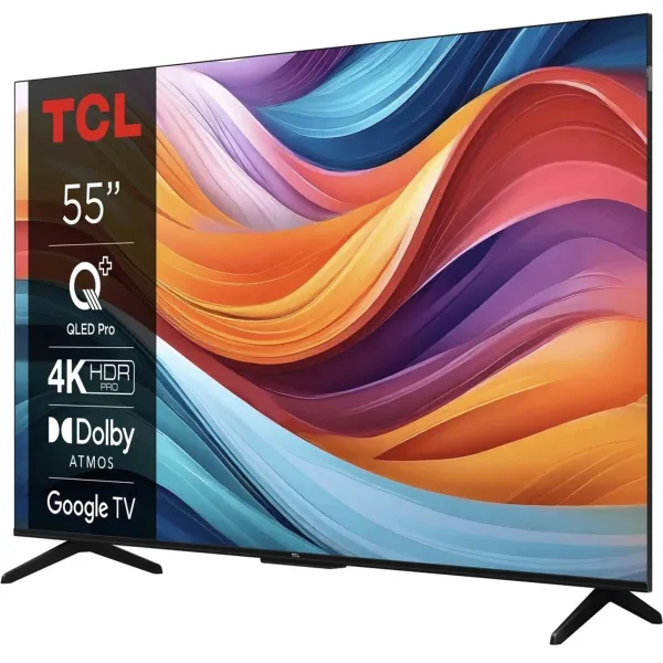 Телевізор 55" QLED 4K 60Hz Smart Google TV TCL (55T7B) - Фото 2