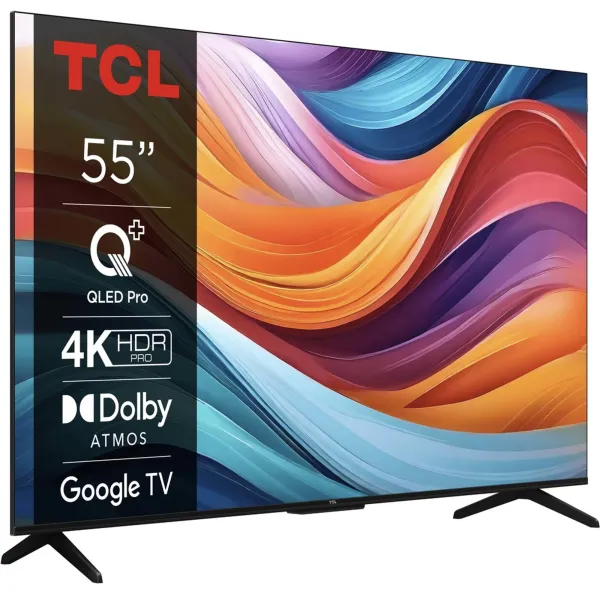 Телевізор 55" QLED 4K 60Hz Smart Google TV TCL (55T7B) - Фото 3