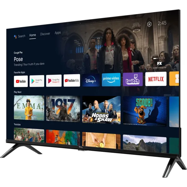 Телевизор 40" LED FHD 60Hz Smart Android TV TCL (40L5A) - Фото 2