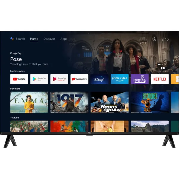 Телевизор 40" LED FHD 60Hz Smart Android TV TCL (40L5A) - Фото 3