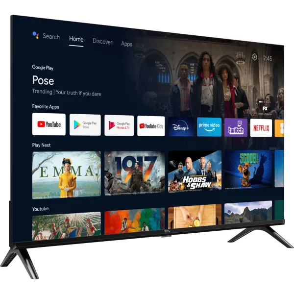 Телевизор 40" LED FHD 60Hz Smart Android TV TCL (40L5A) - Фото 4