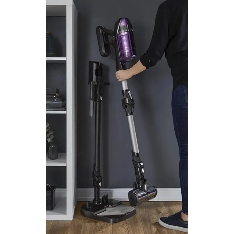 Пилосос безпровідний X-Force Flex 12.60 Allergy Care, 320Вт, конт пил -0.9л, автон. робота до 45хв, вага-2.5кг, НЕРА, чорно-фіолетовий Rowenta (RH98A0WO) - Фото 6