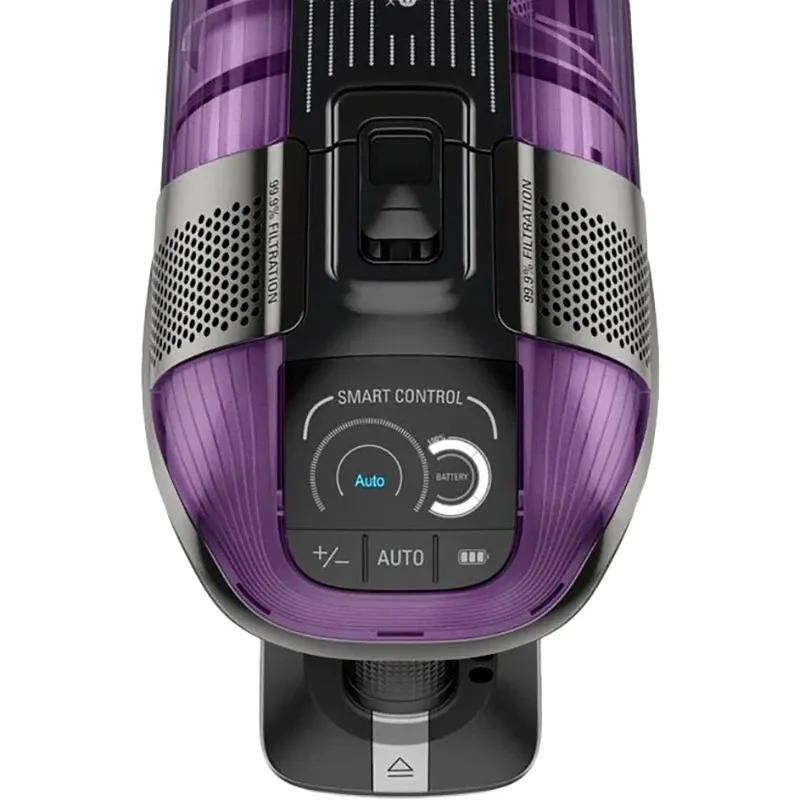 Пилосос безпровідний X-Force Flex 12.60 Allergy Care, 320Вт, конт пил -0.9л, автон. робота до 45хв, вага-2.5кг, НЕРА, чорно-фіолетовий Rowenta (RH98A0WO) - Фото 3