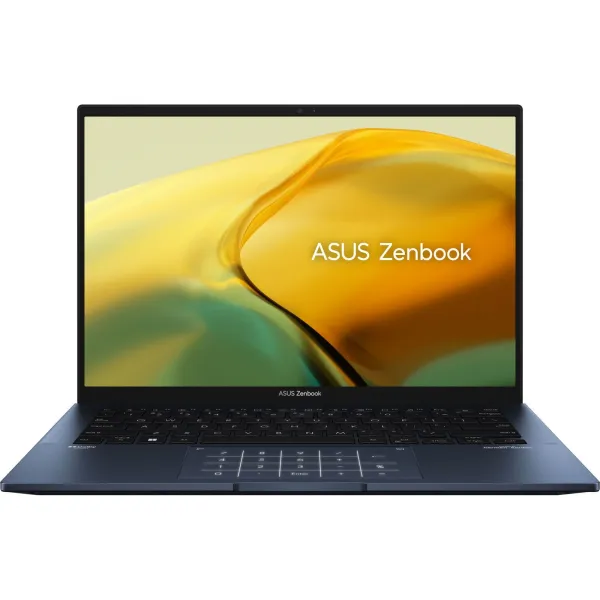 Ноутбук Zenbook 14 UX3402VA-KP782 14" WQXGA IPS, Intel i7-13700H, 16GB, F512GB, UMA, NoOS, Голубой  ASUS (90NB10G1-M017H0)