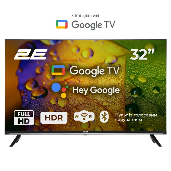 Телевізор 32" LED FHD 60Hz Smart Google TV  2E (2E-32A07KF)