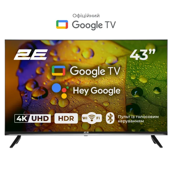 Телевізор 43" LED 4K 60Hz Smart Google TV 2E (2E-43A07KU) - Фото 10
