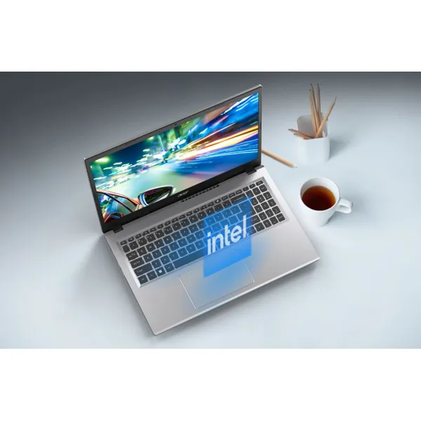 Ноутбук Aspire Go AG15-31P 15.6" FHD IPS, Intel C N100, 8GB, F512GB, UMA, Lin, сріблястий Acer (NX.KX5EU.001) - Фото 1