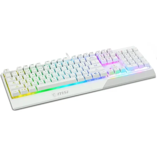 Клавиатура проводная геймерская Vigor GK30 UA, белая MSI (S11-04UA301-CLA) - Фото 3