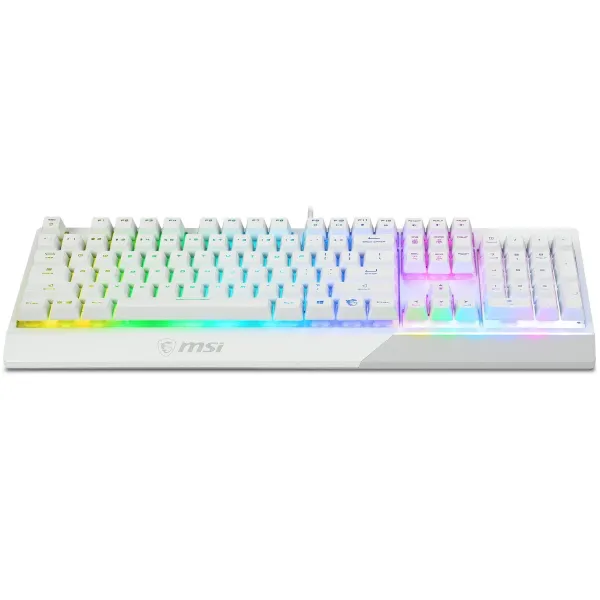 Клавиатура проводная геймерская Vigor GK30 UA, белая MSI (S11-04UA301-CLA) - Фото 4