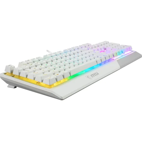 Клавиатура проводная геймерская Vigor GK30 UA, белая MSI (S11-04UA301-CLA) - Фото 5