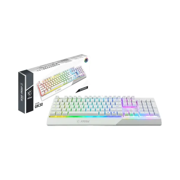 Клавиатура проводная геймерская Vigor GK30 UA, белая MSI (S11-04UA301-CLA) - Фото 8