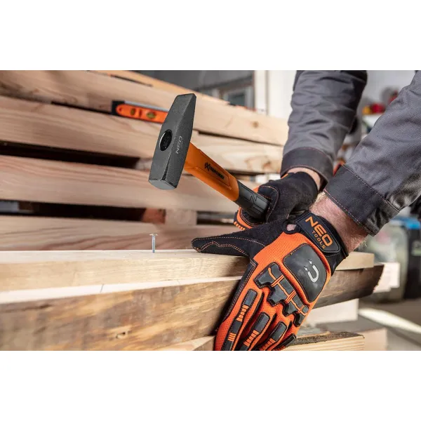Молоток слесарный Extrem, 400г, рукоятка стекловолокно Neo Tools (25-144) - Фото 1