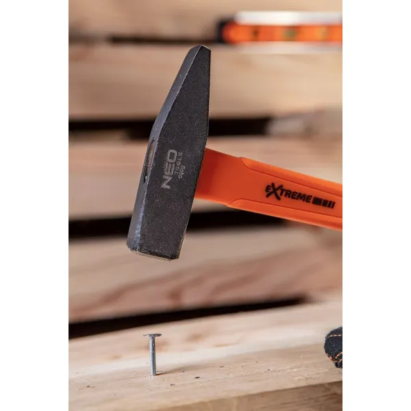 Молоток слесарный Extrem, 400г, рукоятка стекловолокно Neo Tools (25-144) - Фото 3
