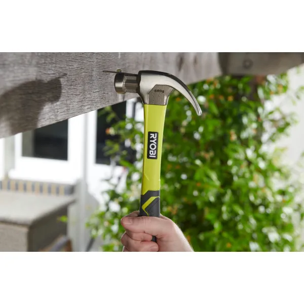 Молоток столярный  RHHCC560 560г магнитный держатель рукоятка стекловолокно Ryobi (5132006034) - Фото 4