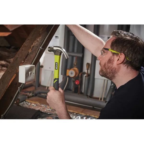Молоток столярный  RHHCC560 560г магнитный держатель рукоятка стекловолокно Ryobi (5132006034) - Фото 5