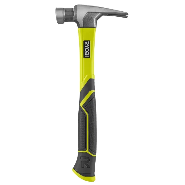 Молоток столярный RH16FSS 450г магнитный держатель рукоятка стекловолокно Ryobi (5132005333)